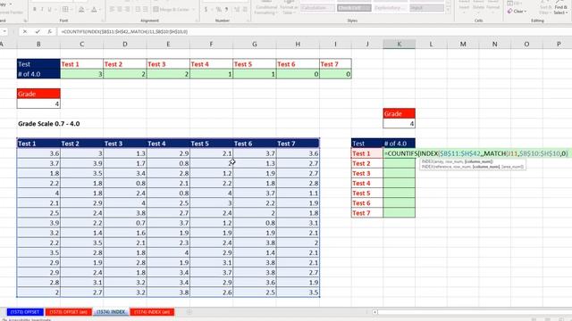 INDEX Function To Lookup Column inside COUNTIFS Function - Excel Magic Trick 1574 смотреть онлайн