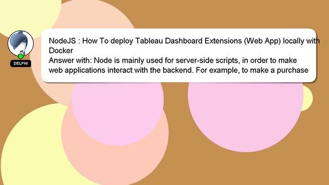 NodeJS : How To deploy Tableau Dashboard Extensions (Web App) locally with Docker смотреть онлайн