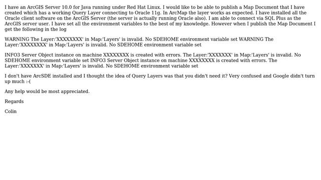 GIS: Using Query Layers with ArcGIS Server 10.0 for Java on Linux смотреть онлайн