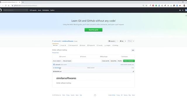 GitHub Create a private Repository and new branch смотреть онлайн