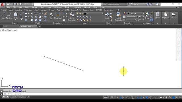 DYNAMIC INPUT IN AUTOCAD смотреть онлайн
