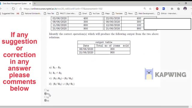 Data Base Management System | Quiz Solution | Week 1 | NPTEL ASSIGNMENT Solution July- Dec 2020 смотреть онлайн