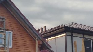 Каркасная пристройка к дому из бруса