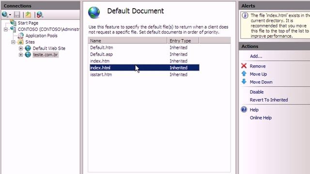 Definir pagina como padrão no IIS 7 смотреть онлайн