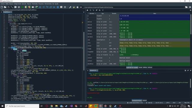 Detección de líneas y ángulos con filtros de color|✅ |OpenCV2 - Python | fácil y sencillo| 2020 смотреть онлайн