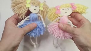 ИГРУШКА ИЗ НИТОК Делаем куклу своими руками