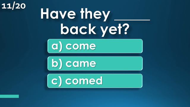 Present Perfect Tense | English Grammar Test смотреть онлайн