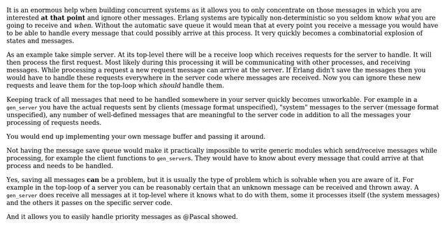 What's The Purpose To Introduce 'save Queue' In Erlang Receive Statement (3 Solutions!!)
