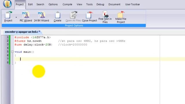 Tutorial N°1 Programación en CCS Compiler (PIC C Compiler) - Encender y Apagar un LED смотреть онлайн