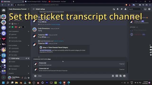 Discord.JS v13 Ticket Bot | Quick.db | Easy смотреть онлайн