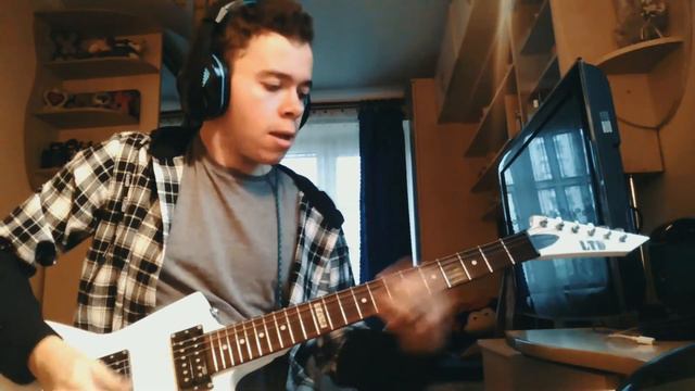 Sabaton - Fields of Verdun solo+chorus guitar cover смотреть онлайн