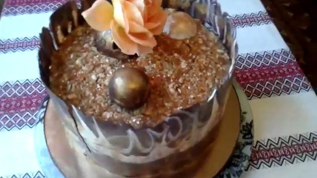 Орехово -шоколадный тортик смотреть онлайн