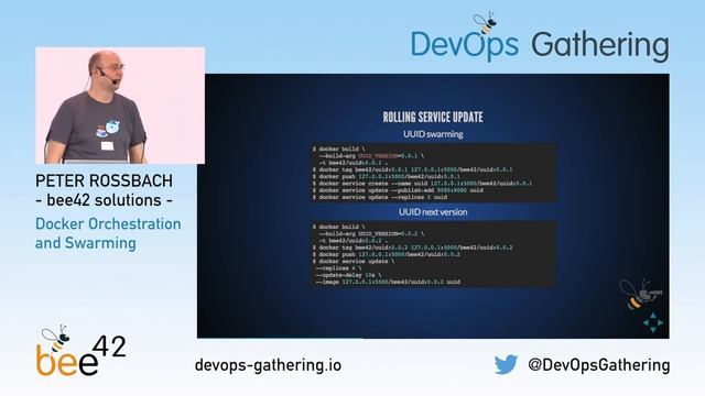 DevOps Gathering 2017 | "Docker Orchestration and Swarming" by Peter Rossbach смотреть онлайн