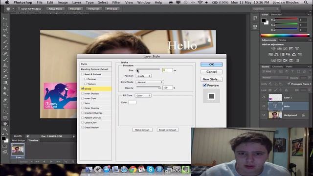 How To: Outline Text/ Add Effects to Text in Adobe Photoshop CS5 смотреть онлайн