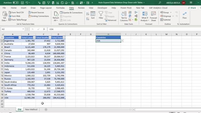 New Auto-expand Drop-down List Technique in Excel смотреть онлайн
