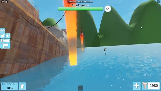 СЕКРЕТНЫЙ БЕЙДЖ! Shark Bite ROBLOX Русский Геймплей Часть 1. смотреть онлайн