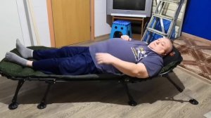 Раскладушка для охоты и рыбалки для крупных ребят кому за 150 кг