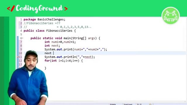 Fibonacci series in Java | Fibonacci series Program in Java смотреть онлайн