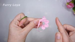 Легко и просто ? Как вязать маленькие розочки крючком всего за 10 мин // Цветы амигуруми