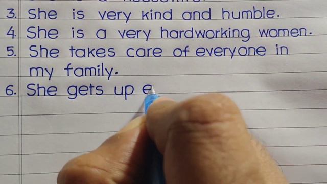 10 lines on My Mother || My Mother Essay In English || Let's Write || смотреть онлайн