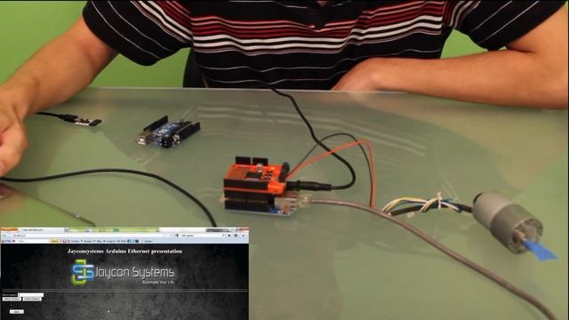 Motor Control over internet with Arduino Ethernet, Ardumoto (V2), & FTDI смотреть онлайн