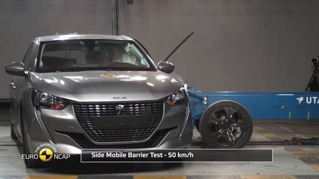 Peugeot 208 EuroNCAP Crash Test (4 stars) смотреть онлайн
