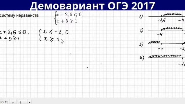 Задание 8 ОГЭ 2017 разбор смотреть онлайн