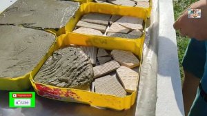 DIY Тротуарная плитка из цемента своими руками Садовая дорожка Поделки из цемента для дачи