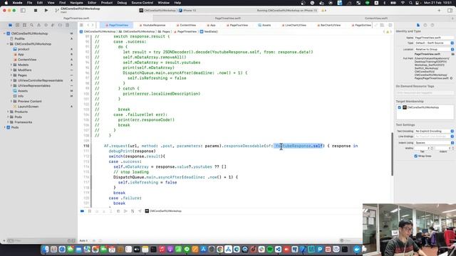 iOS Dev: สอนการเขียน Alamofire - JSON HttpClient แบบใหม่ด้วย .responseDecodable Function смотреть онлайн