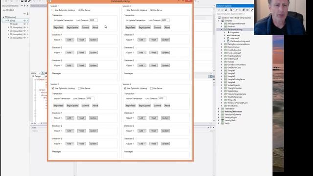 Database Locking sample application demo смотреть онлайн