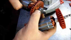 Замена якоря на ручной циркулярной пиле Wortex CS 1965