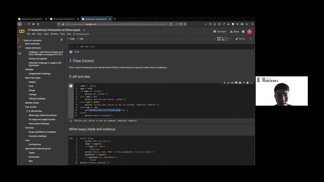 Hackerschool AY 20/21 S 1: Introduction to Python смотреть онлайн