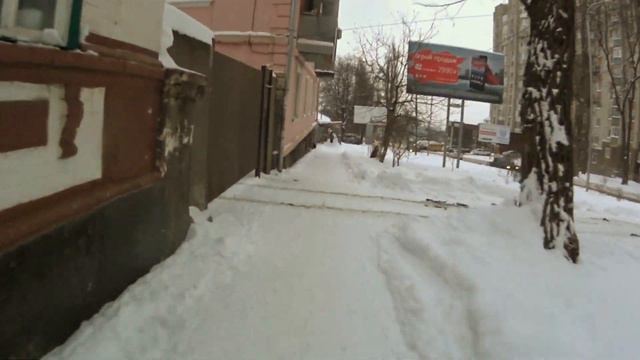 Ставрополь 2016 .Прогулка на лыжах по городу. смотреть онлайн