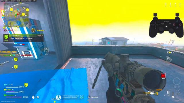 Playing Warzone with a PS3 Controller смотреть онлайн