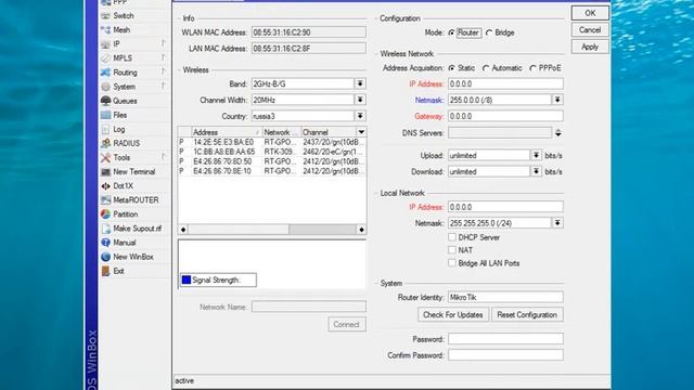 Настройка моста между Точками доступа mikrotik SXTsq lite2 смотреть онлайн