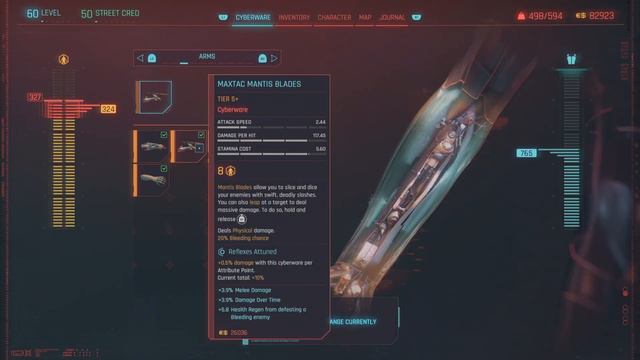 Cyberpunk 2077 MaxTac Mantis Blade? смотреть онлайн