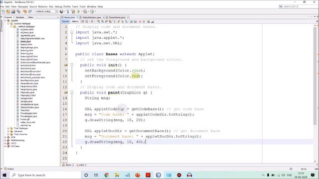 Java Applet Part-7 Getting Code Base and Document Base of an Applet смотреть онлайн