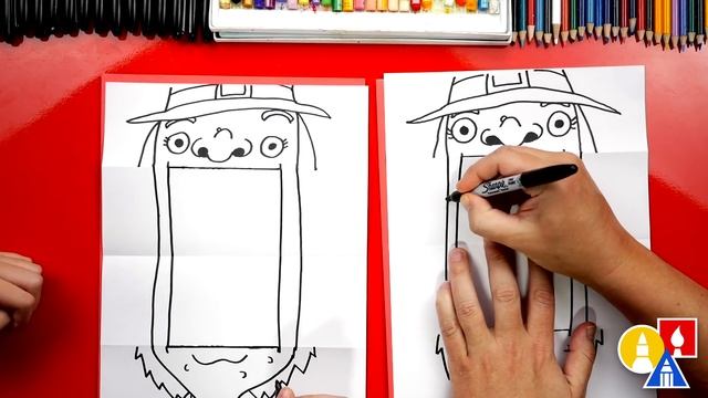 How To Draw A Scary Witch Folding Surprise смотреть онлайн