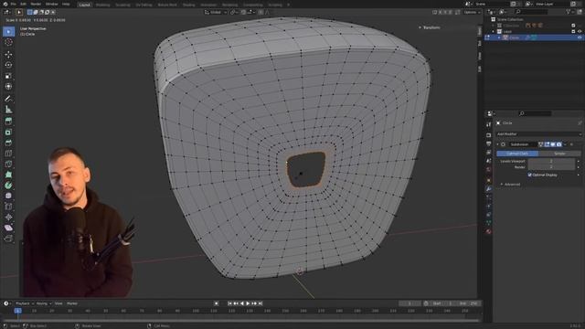 Blender 2.91 Как убрать Растяжки | Деформации | Неровности при Subdivision моделировании смотреть онлайн