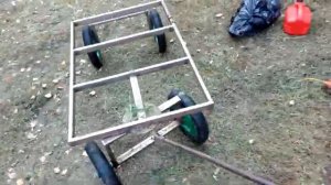 Самодельная тележка с поворотной осью