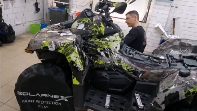 Оклейка квадроцикла виниловой пленкой в Воронеже смотреть онлайн