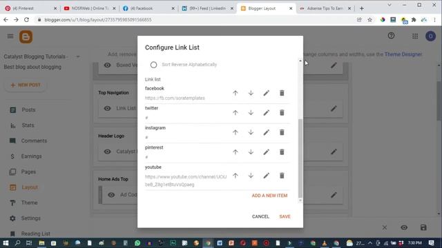 How To Add Links To SOCIAL MEDIA Buttons on Blogger 2022 смотреть онлайн