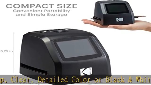 KODAK Mini Digital Film & Slide Scanner – Converts 35mm, 126, 110, Super 8 & 8mm Film Negatives & S смотреть онлайн