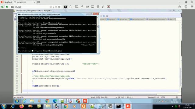 Java Internship (Swing/awt forgot password) смотреть онлайн