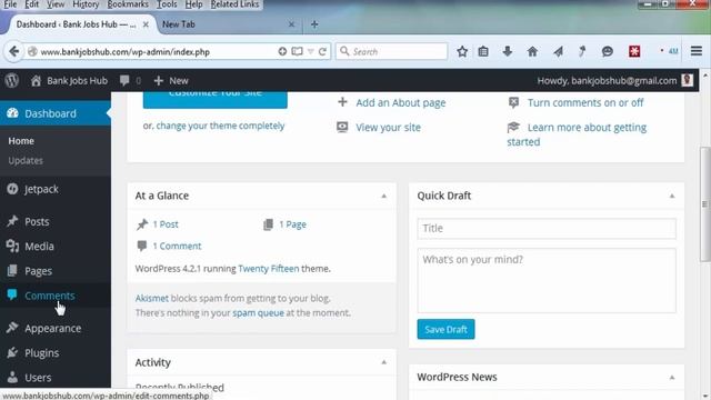 WordPress Dashboard Overview: Basics of Interface and Options смотреть онлайн