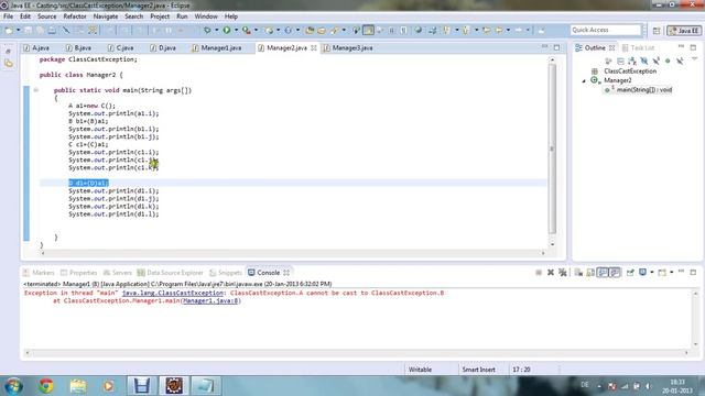 Class Cast Exception смотреть онлайн