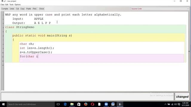 Sort the string in Alphabetical order || JAVA FOR ICSE || By : Piyush Sir смотреть онлайн