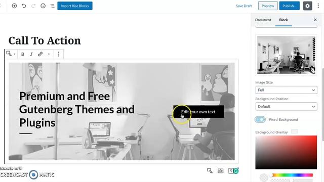 Rise Blocks - How to setup Call to Action in WordPress Theme. (A Complete Gutenberg Page builder) смотреть онлайн