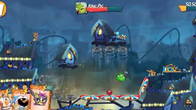 King Pig Panic Level 1,2,3 Angry Birds 2 Today 14/04/2022 With Bubbles 🥳!(No gems used)!🥳 смотреть онлайн
