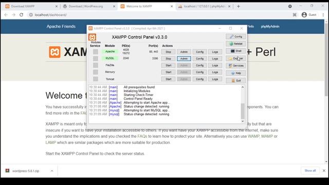 How to Install XAMPP and WordPress on Windows Localhost смотреть онлайн
